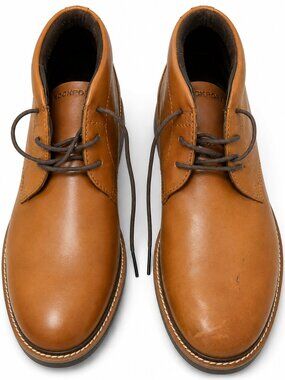 NWOB Rockport Men's Tan Chukka Boots. Sz 8 Preppie Read below
